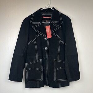 Vintage Y2K Suede Western Style Jacket  2X Fits Women's XL Rodeo Retro Cowgirl